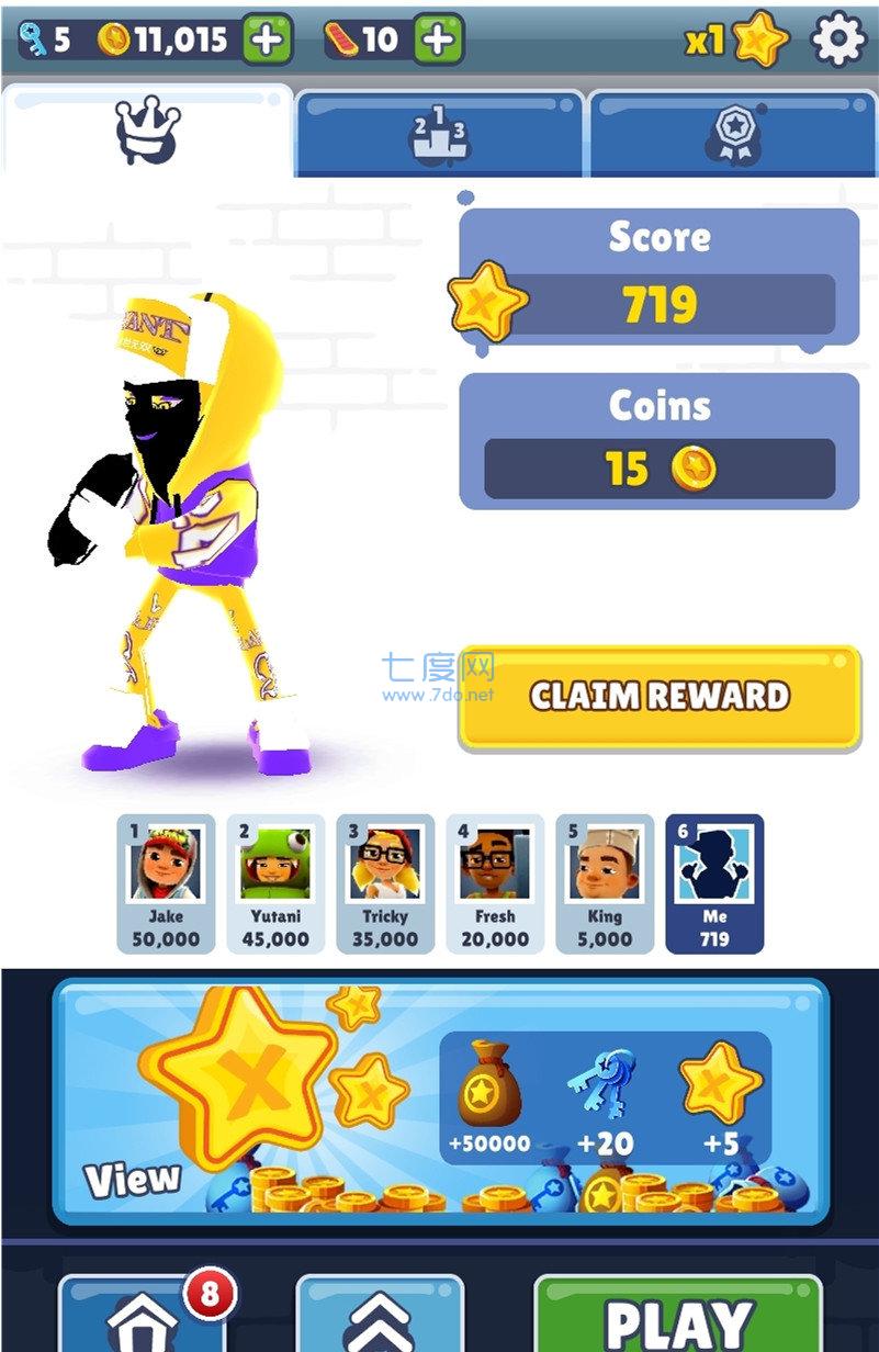 地铁跑酷笑脸金币内置菜单 v4.01.0