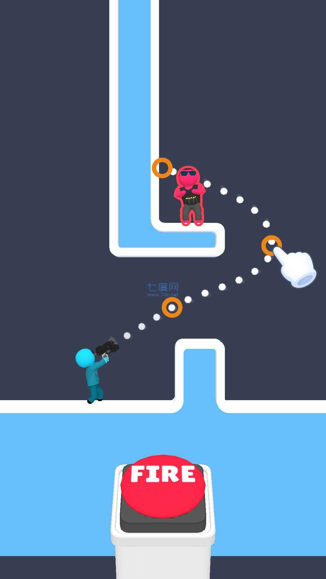 弯曲轨迹射击游戏