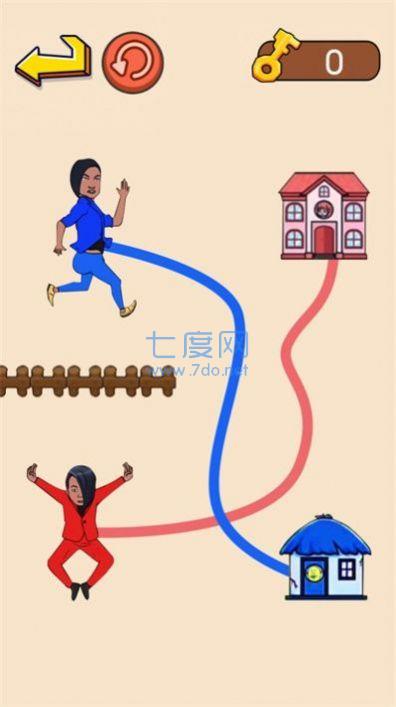 火柴人画线跑酷游戏