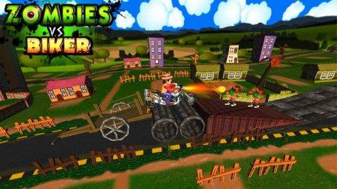 3d自行车赛车游戏 ZombiesVsBiker3DBikeRacingGames
