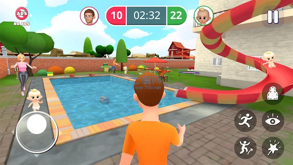 激怒你的邻居Hide NSeek3D