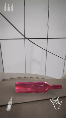在楼梯上打碎玻璃瓶BottleStair