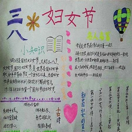 2021三八妇女节手抄报图片 v1.0