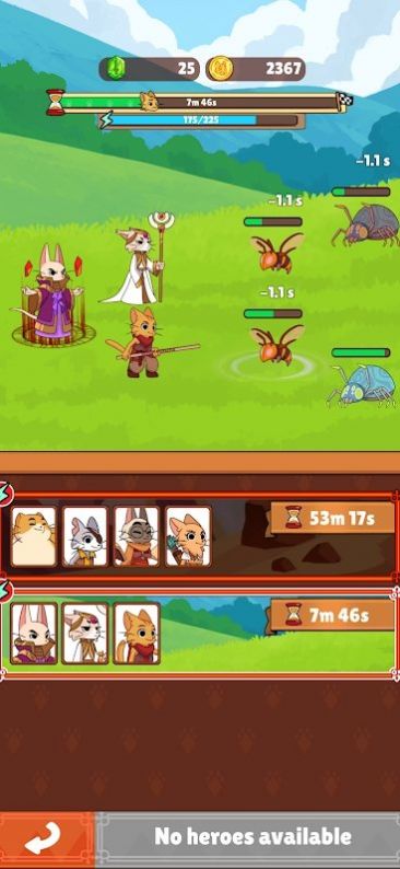 点击猫空闲英雄游戏中文版（Clicker Cats）  v4.4.3