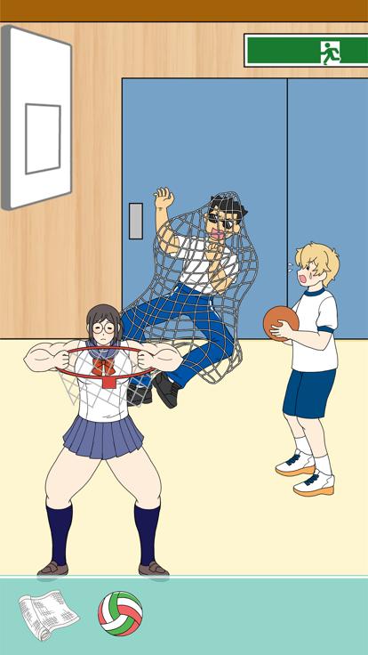 肌肉女孩想保护伦先生