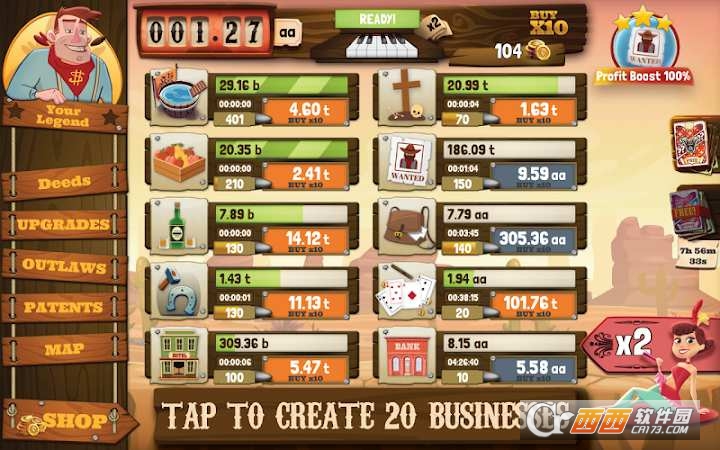 Wild West Saga: Business Tycoon(狂野西部大亨安卓版)