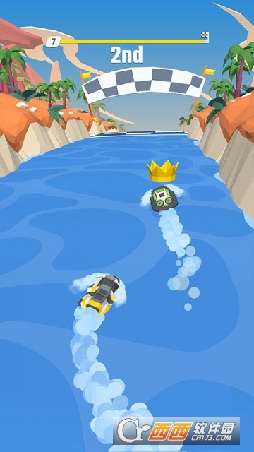 摩托艇竞速(Flippy Race)