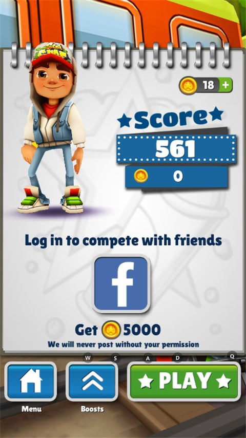 地铁跑酷老版本2012 v1.0