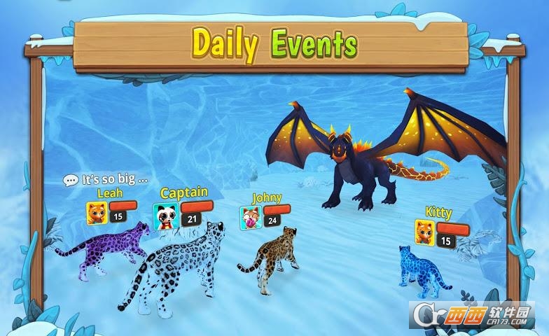 雪豹家庭snow leopard family sim v1.5.1 安卓版