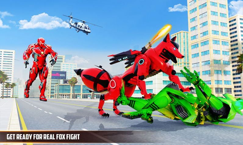 狐狸机器人城市战争游戏官方版（(Wild Fox Transform Bike Robot War)）  v3.5.1