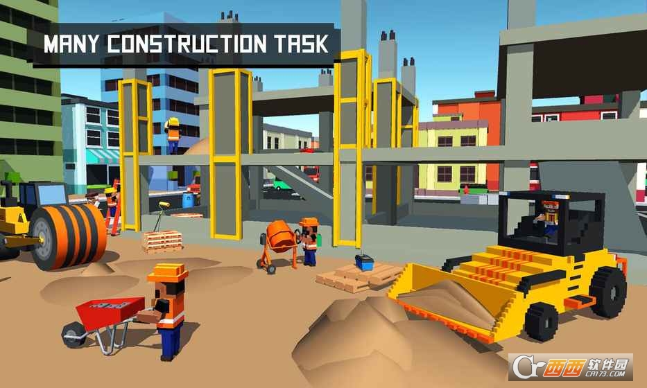 Blocky City builder Hospital(块状城市建设者手游)