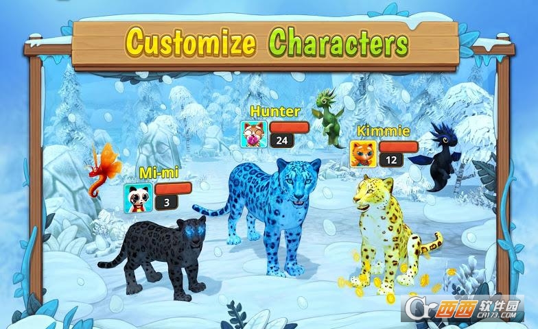 雪豹家庭snow leopard family sim v1.5.1 安卓版