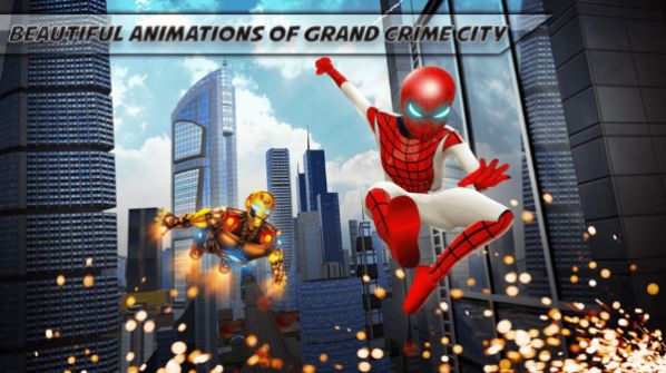 未来钢铁侠绳索英雄游戏免费金币中文版图片2