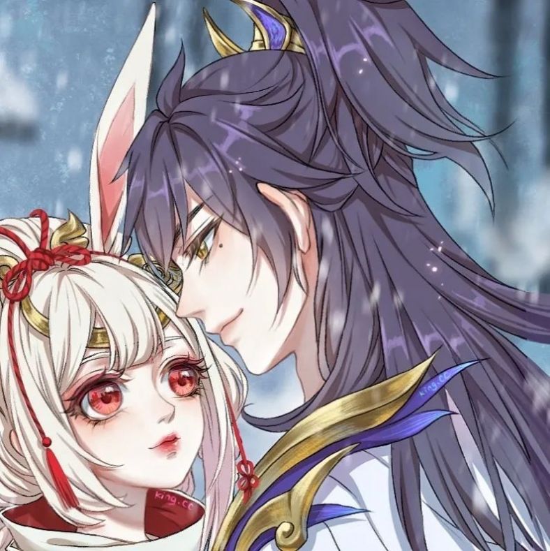 王者荣耀阿离换上新衣服也要跟李信在一起头像表情包图片 v1.0