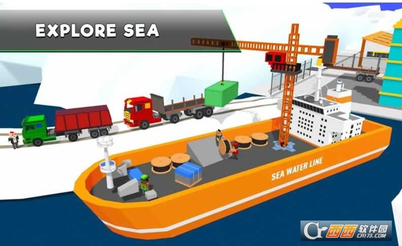 Uphill Blocky Truck Simulator 2018(像素卡车模拟器2018) v1.0安卓版