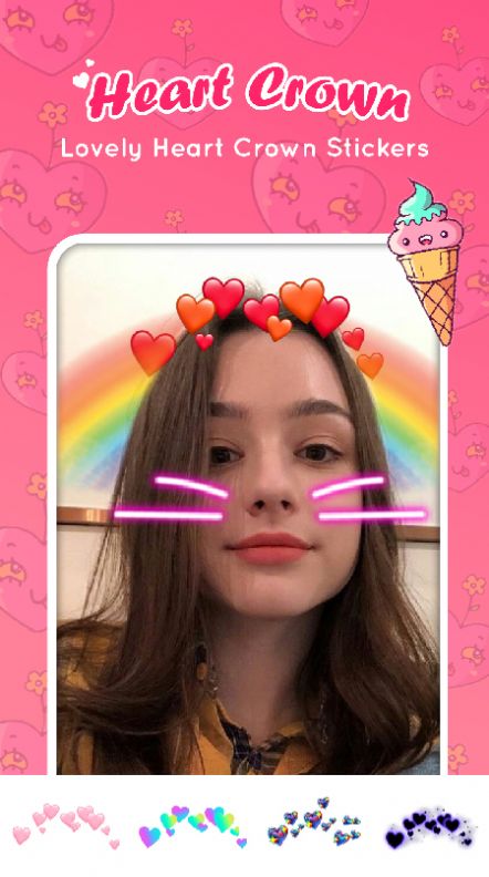 Heart Crown Photo Editor美颜相机软件安卓版图片1