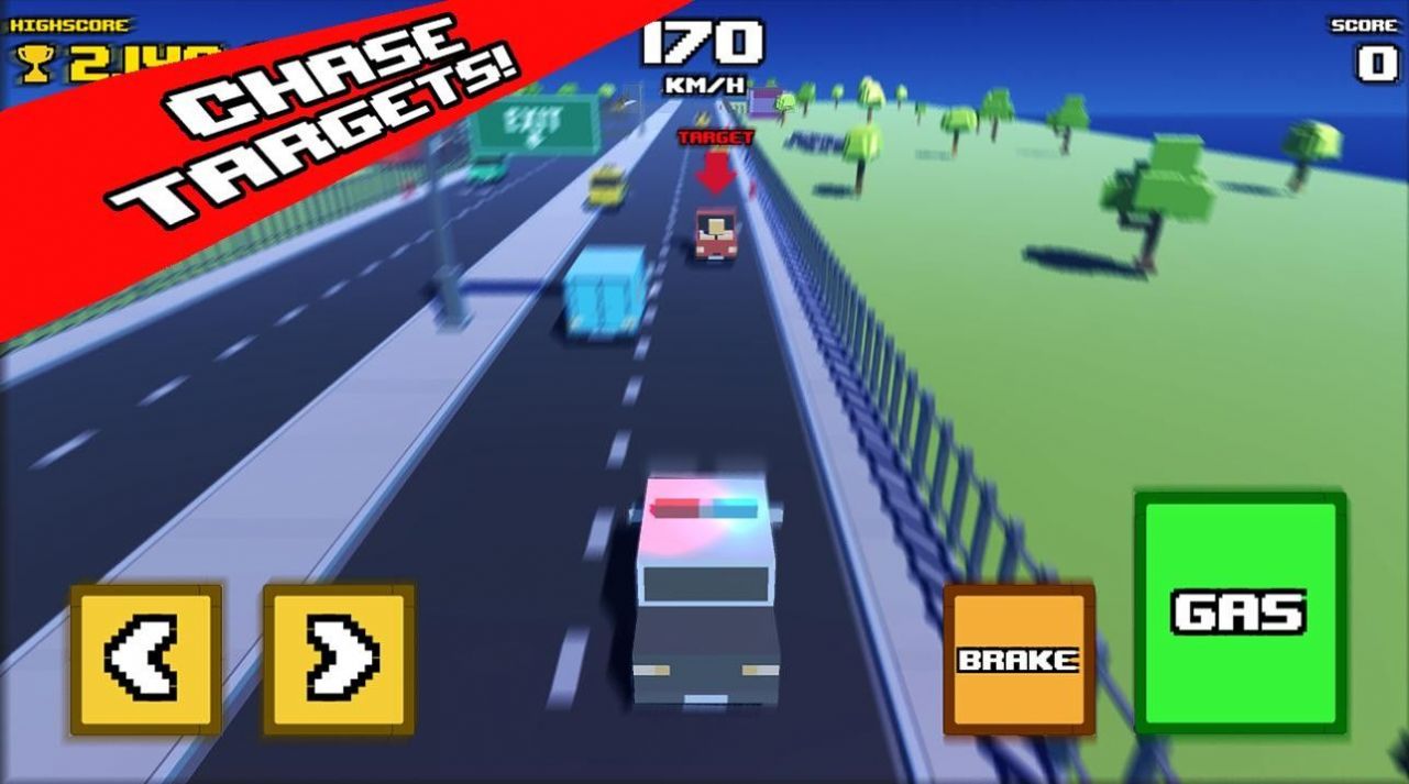疯狂之路警方追捕游戏官方版(Crazy Road: Police Chase)  v5.3.1