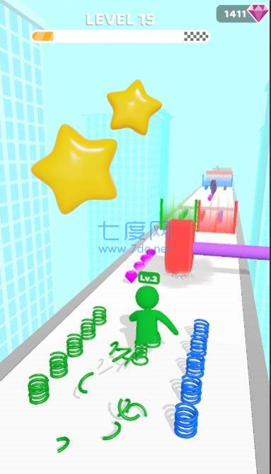 弹簧腿冲刺游戏