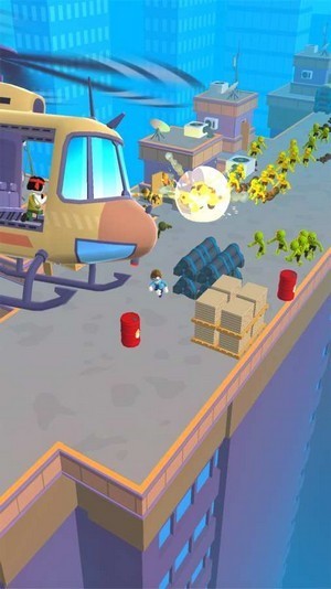 直升机逃离3D