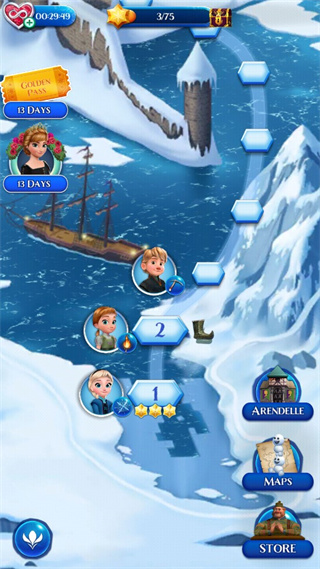 冰雪奇缘冰纷乐最新版(Frozen Free Fall) v12.9.1