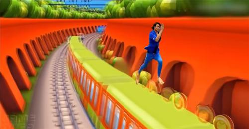 地铁跑酷蓝色妖姬