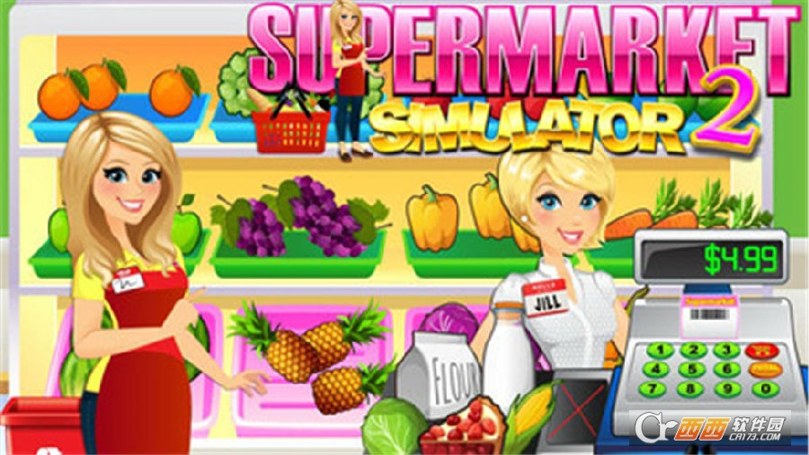 超市女孩收银员