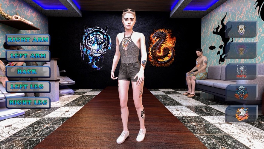虚拟纹身艺术家的人体艺术  V 1.0