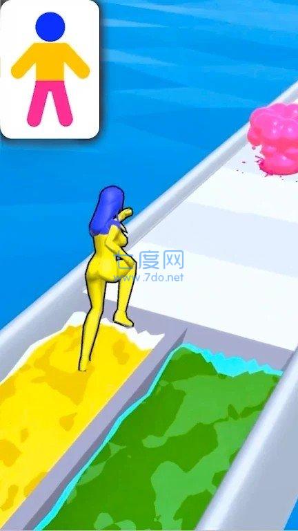 油漆染色跑酷游戏