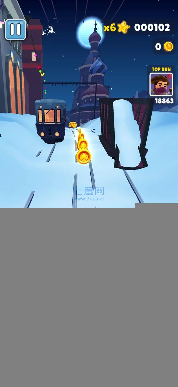 地铁跑酷雪地版