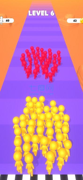 人群数量增长跑游戏