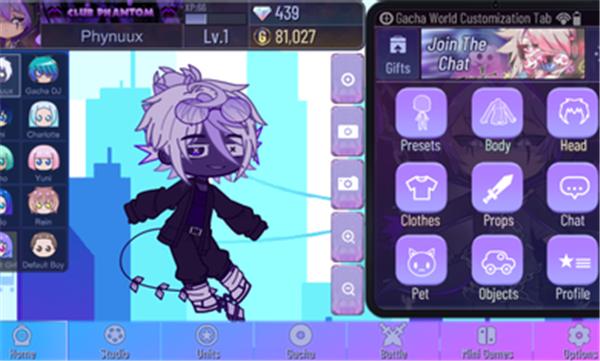 加查世界中文内置菜单  v1.1.0