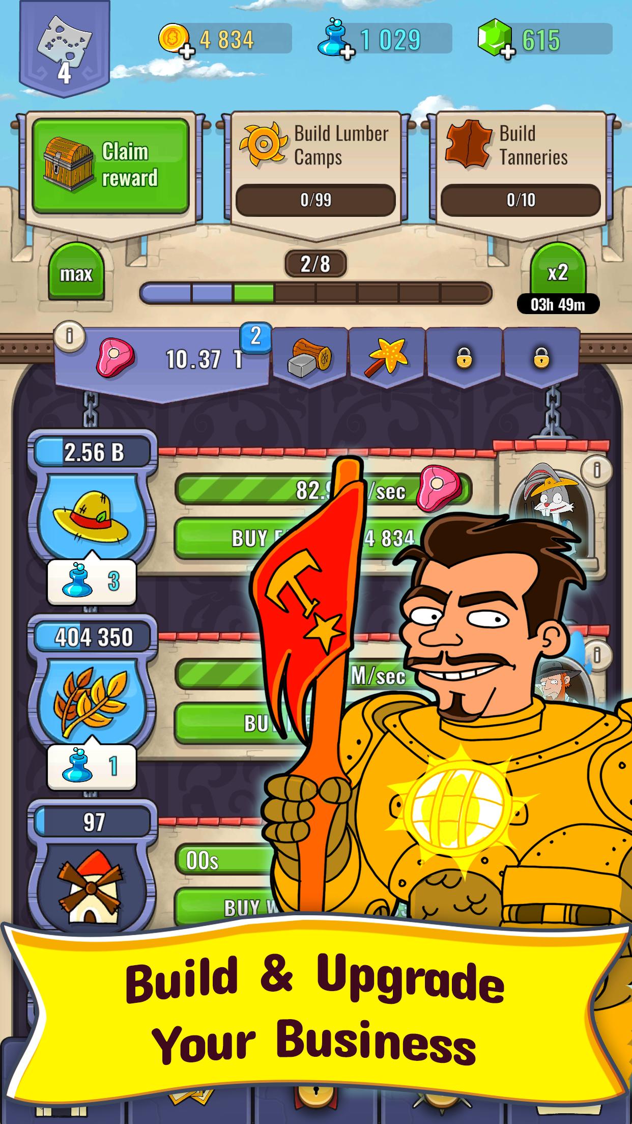 Hustle Kingdom Idle Clicker空闲喧嚣王国游戏最新版  v3.4.4