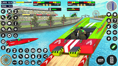 快艇划船比赛JetSkiBoatStuntRacing Game