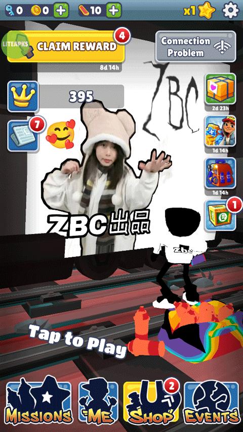地铁跑酷zbc暗红幻想节 v1.0