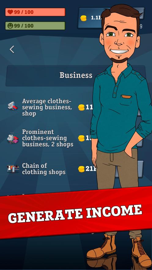 从贫民到大亨1.7.0汉化中文版免费金币  v5.5.3