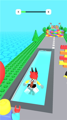 方块人组合赛跑