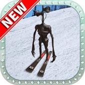 警笛头雪地滑雪