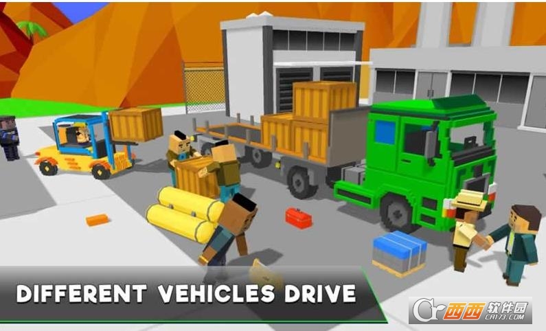 Uphill Blocky Truck Simulator 2018(像素卡车模拟器2018) v1.0安卓版
