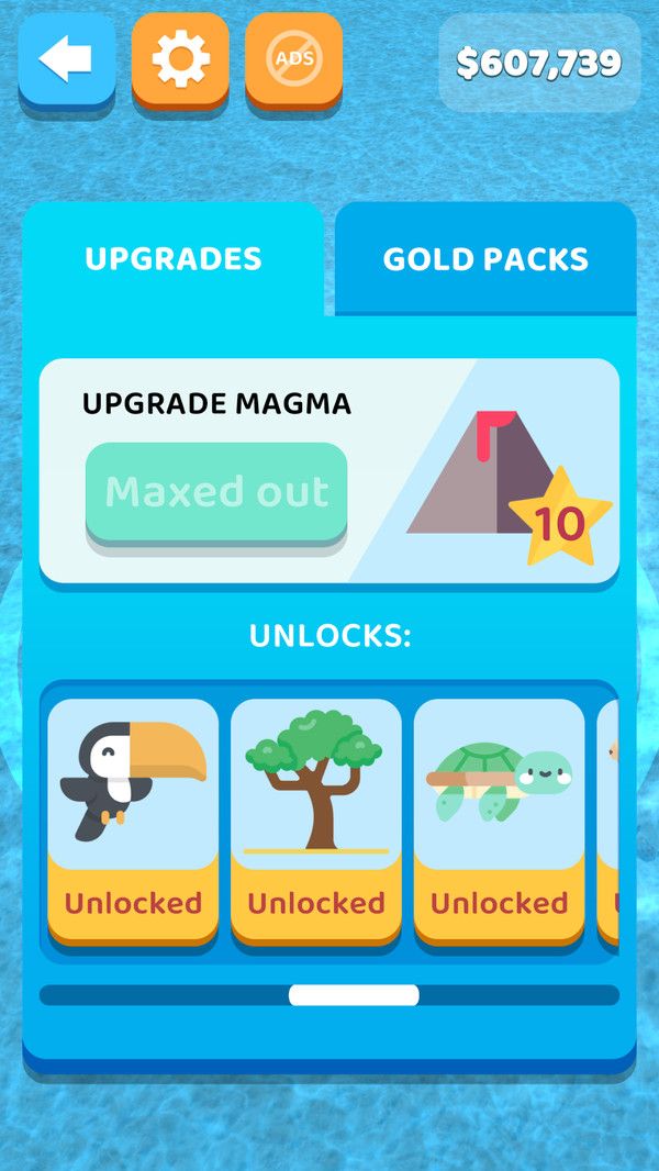 火山小岛游戏无限金钱中文版  v3.5.1