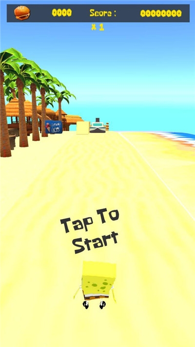 海绵宝宝海边跑酷