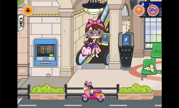 米加小镇世界地铁站