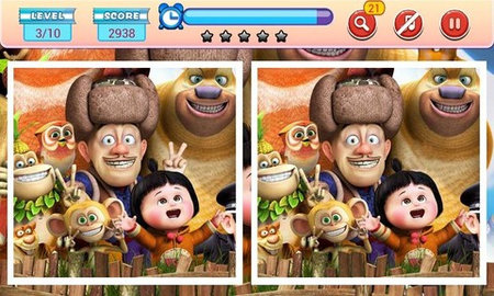 熊出没疯狂找不同 熊出没疯狂找不同