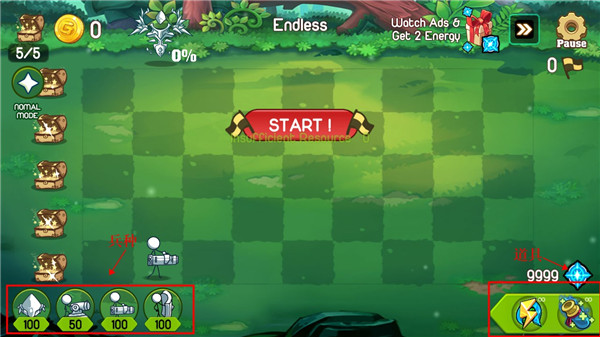 火柴人防御卡通战争官方正版(Stickman defense Cartoon war) v1.2.5