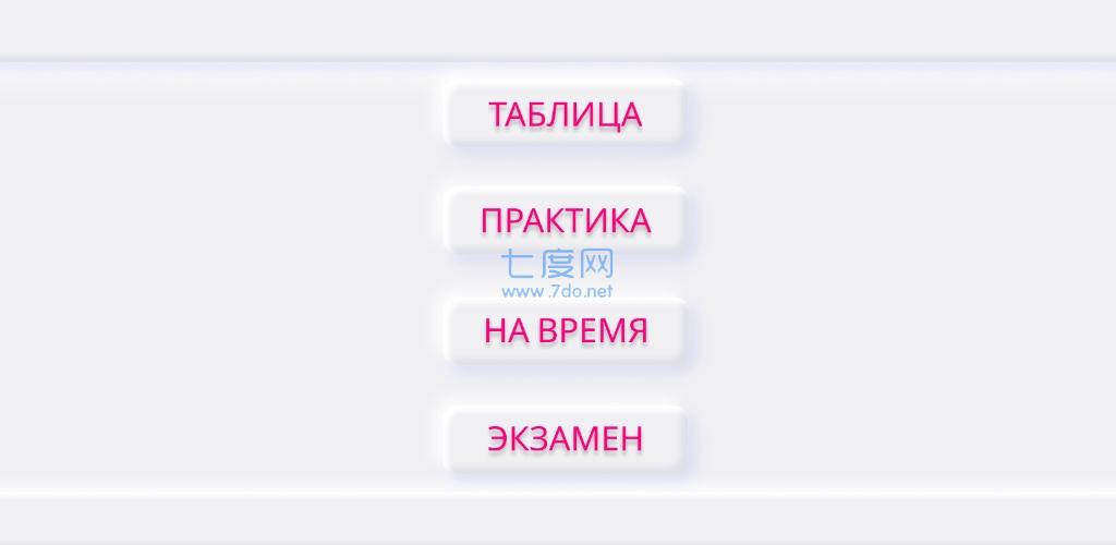 乘法算法Таблица DEMO