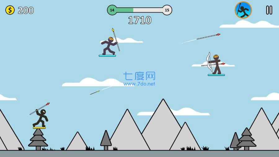 火柴人长矛勇士