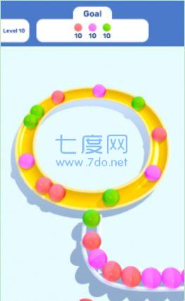弹珠循环圈游戏