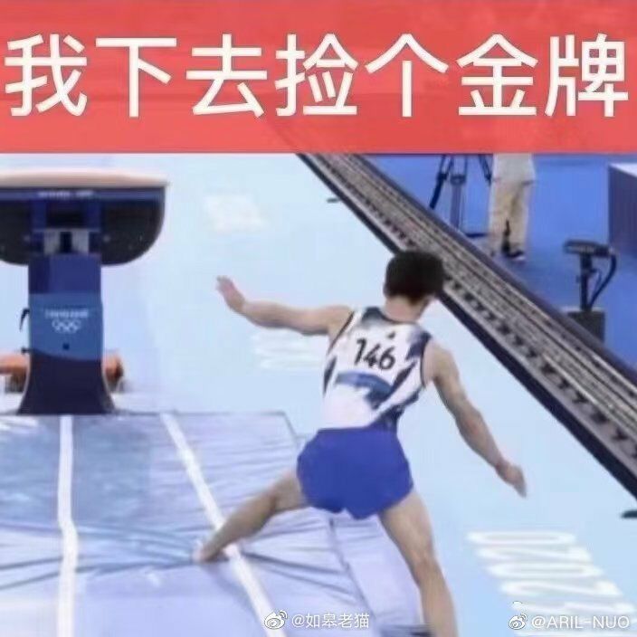 2021桥本大辉跳马出界表情包图片