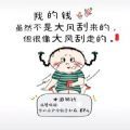 我的钱虽然不是大风刮来的但是大风刮走的图片表情包