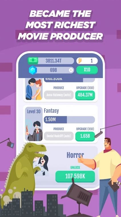 空闲电影工作室游戏中文版(Idle Mo v4.3.2