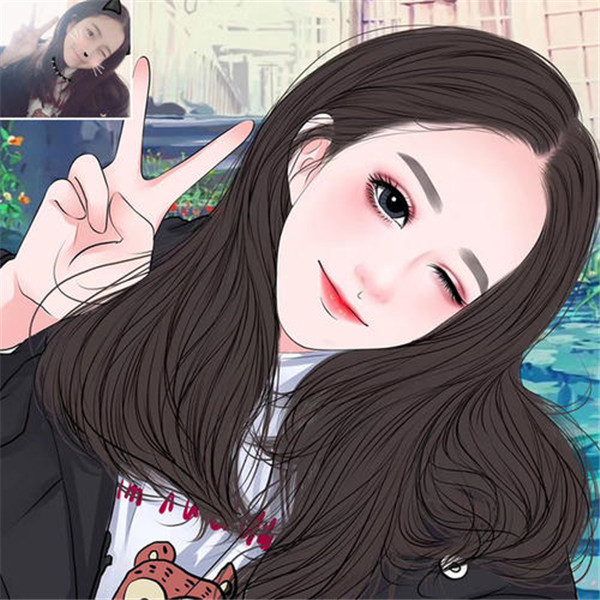 2021年带来好运的微信头像女卡通图片 v1.0